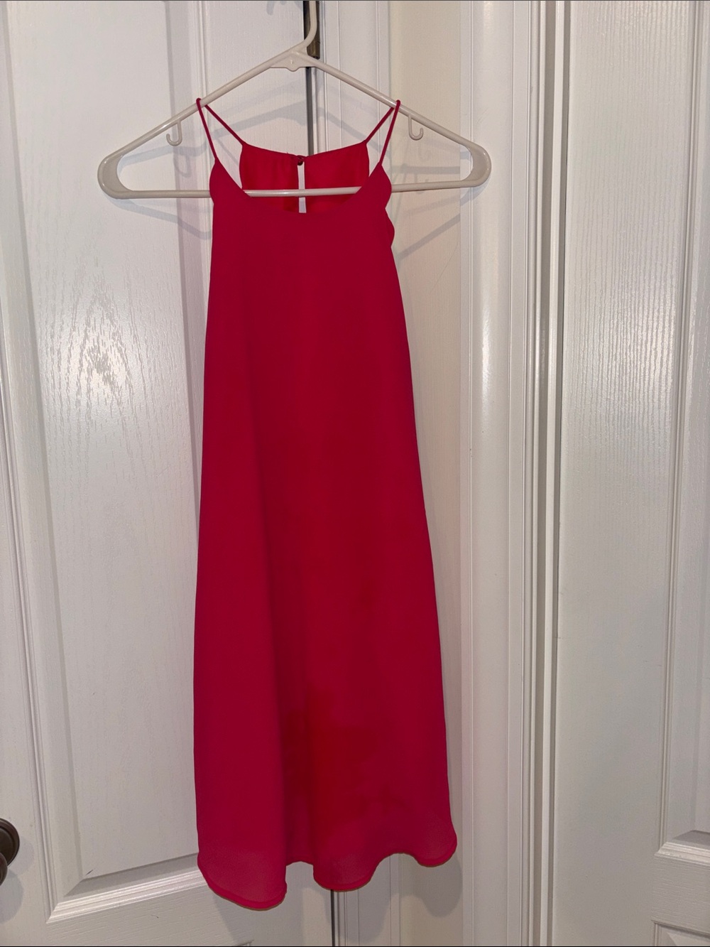 Hot Pink Slip Dress